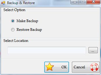 Backup and Recovery - Mutual Fund Organizer