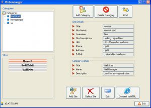 Websites Manager Software